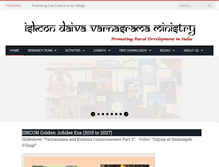 Tablet Screenshot of iskconvarnasrama.com
